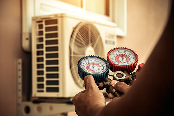 Professional Air Conditioning Service technician working in Eagle, CO